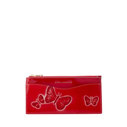 Billetera pouch palma rojo cruz Mariposas