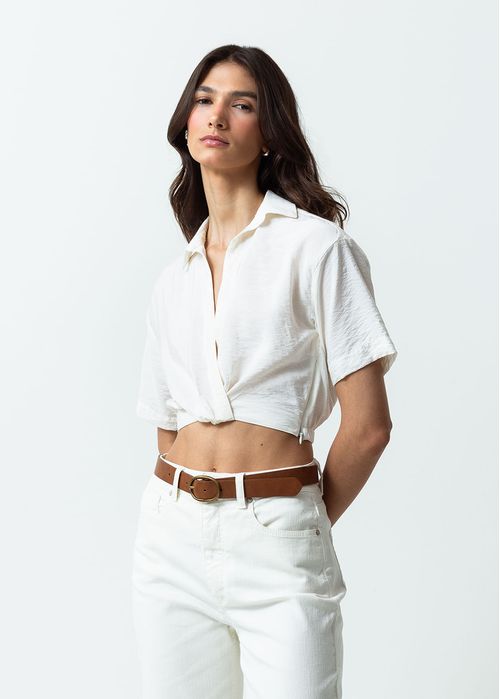 Camisa de largo crop