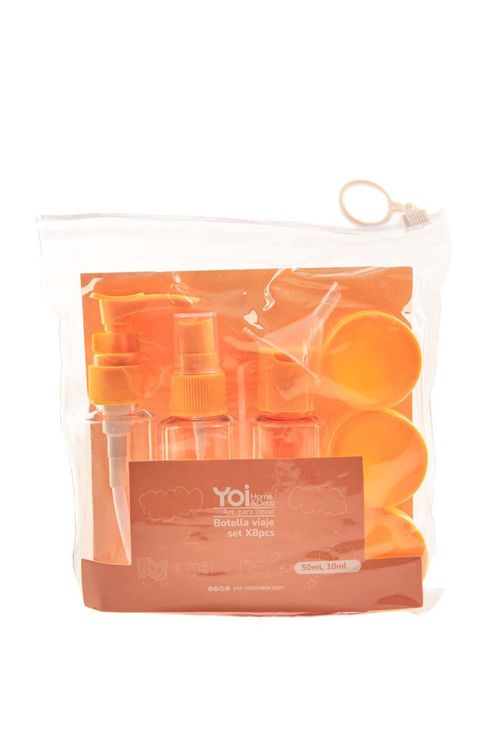 Kit de botellas de viaje x8 unidades