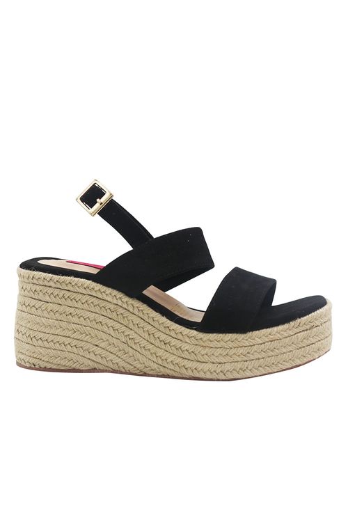 Spadrilla Plataforma Victoria Negro