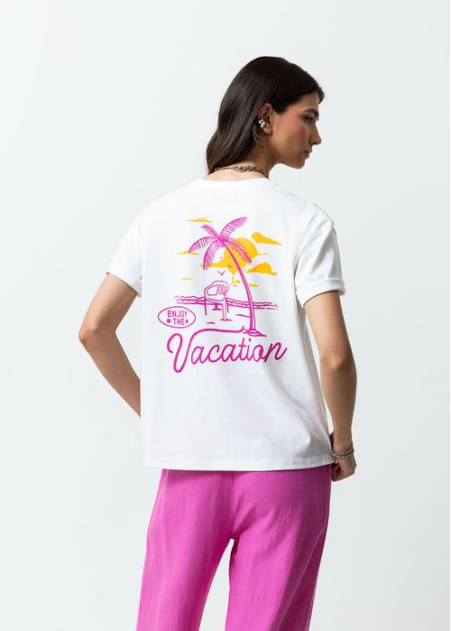 Camiseta estampada en posterior