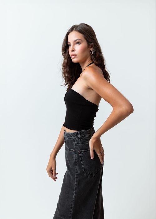 Camiseta tipo crop