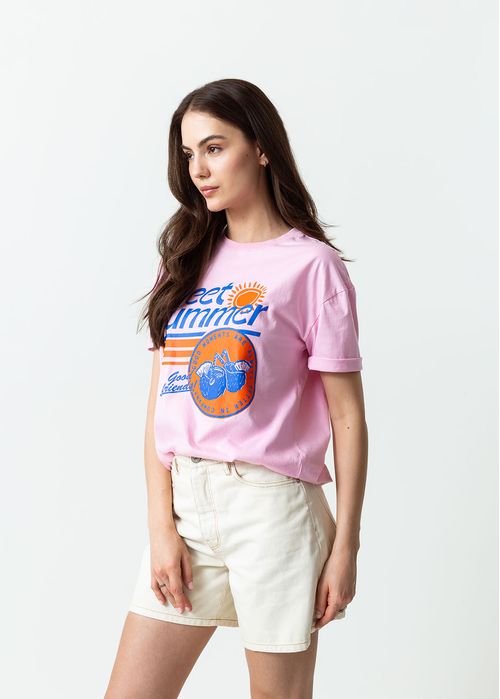 Camiseta estampada en frente