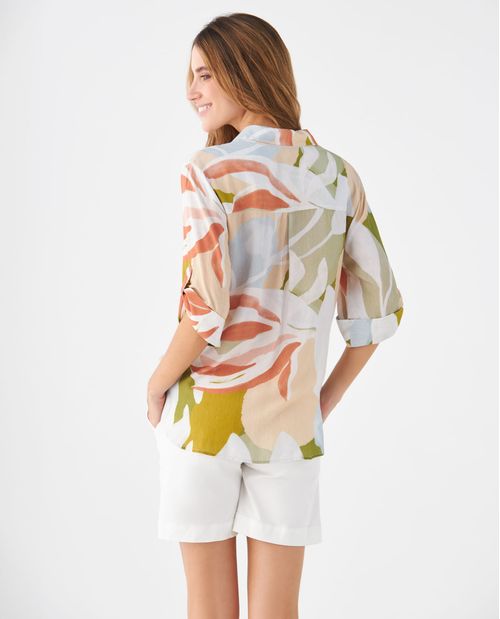 Camisa manga 3/4 para mujer
