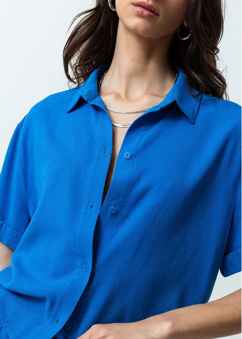 Camisa manga corta con guardapolvo