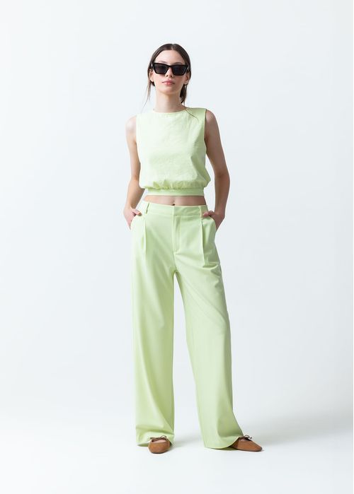 Pantalón de tiro súper alto
