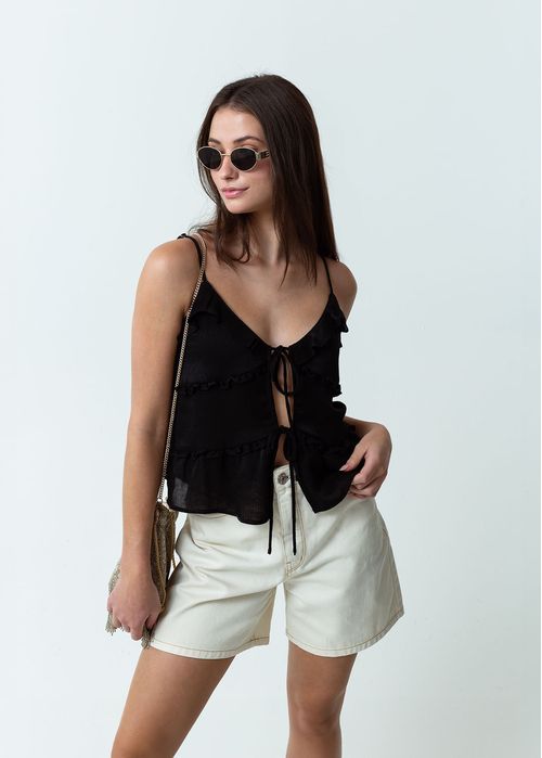 Camisa de cortes con bolero