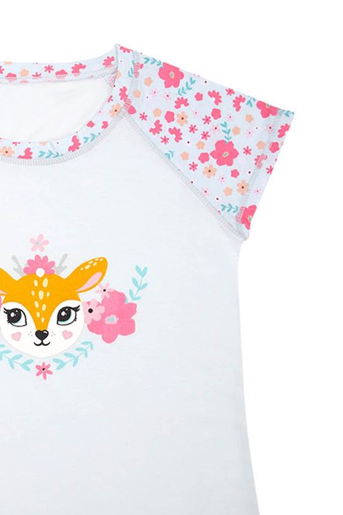 Conjunto de pijama para niña con camiseta y short