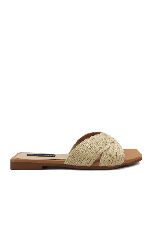 Sandalia Plana Sapphire Beige