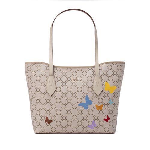 Tote alas mediano beige Primario Mariposas
