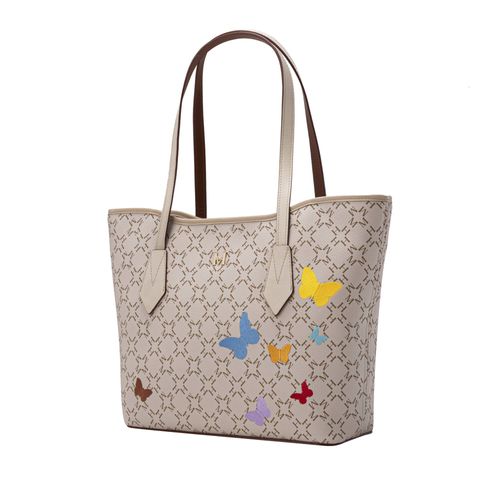 Tote alas mediano beige Primario Mariposas