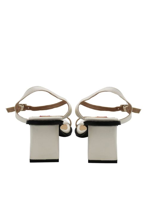 Sandalia Tacon Vivier Marfil