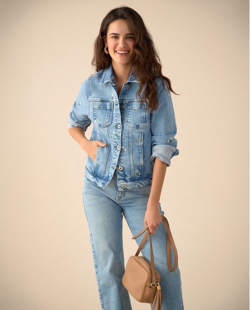 Chaqueta tipo Trucker para mujer