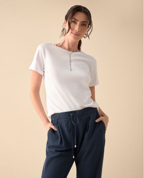 Camiseta básica tradicional para mujer