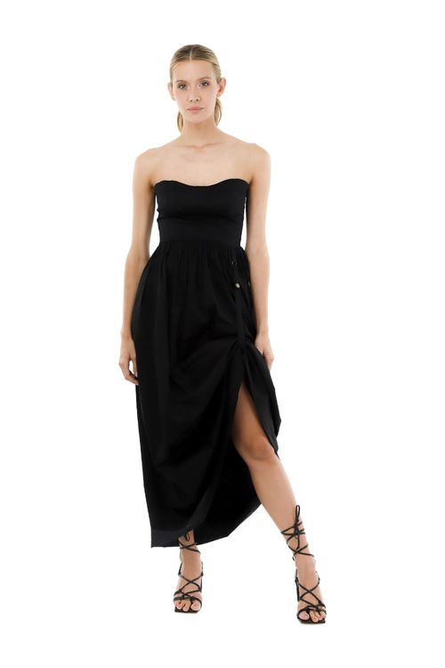 Vestido Largo Soriah Negro