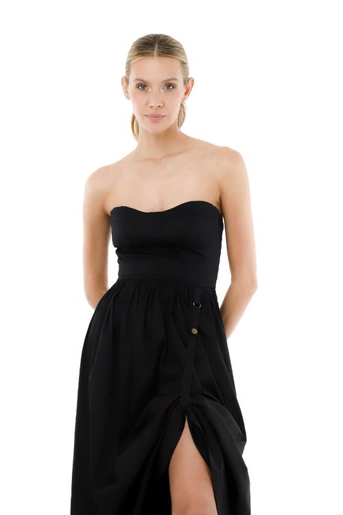 Vestido Largo Soriah Negro