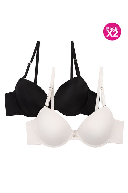 Brasier en microfibra sin realce paq x2