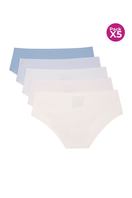 Panty hipster corte laser en microfibra x5