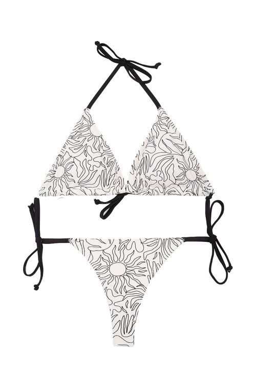 Vestido de baño tipo bikini en microfibra