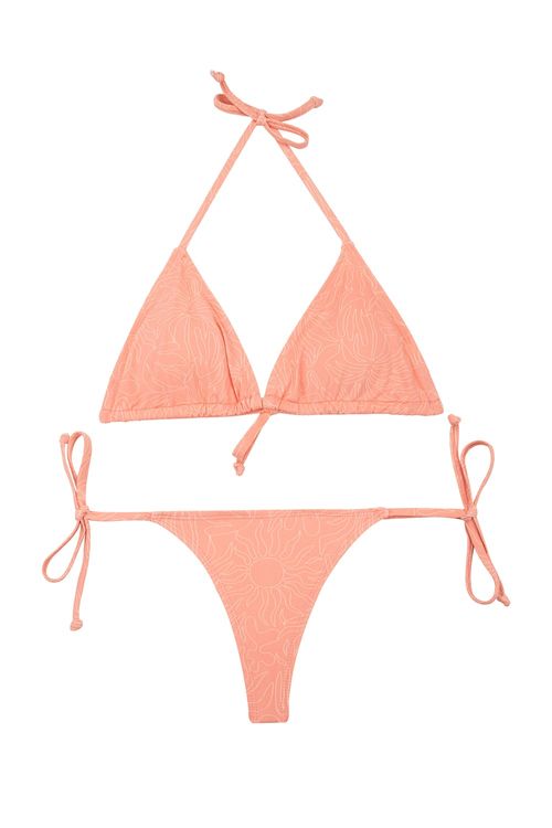 Vestido de baño tipo bikini en microfibra