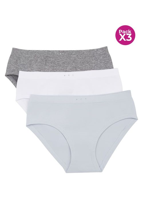 Panty hipster teen x3 unidades tipo seamless