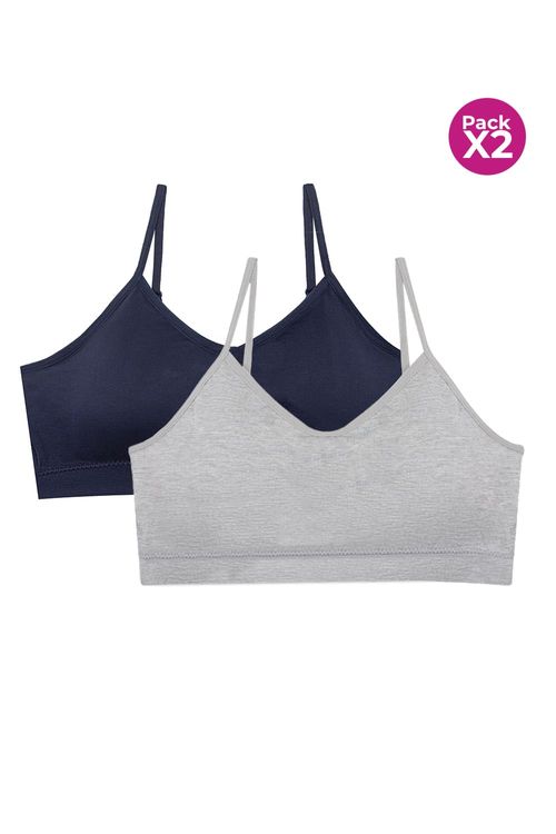 Top junior tipo seamless paquete x2