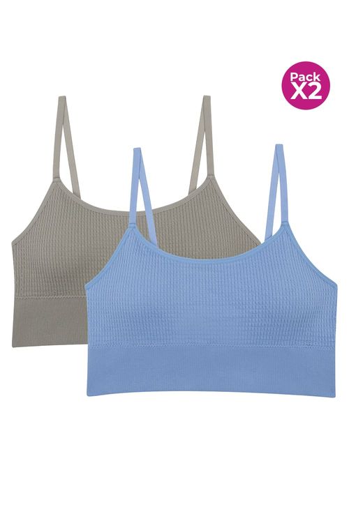 Top con tecnologia seamless y copas x2 unidades
