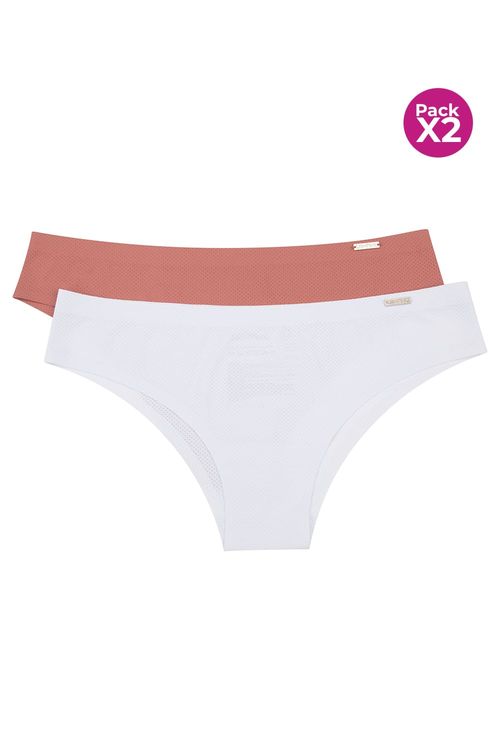 Panty hipster x2 unidades en microfibra