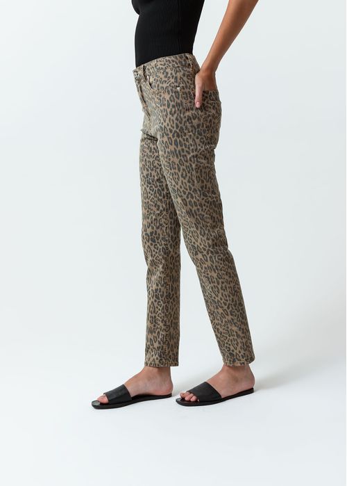 Pantalón con diseño de animal print