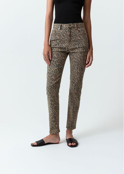 Pantalón con diseño de animal print