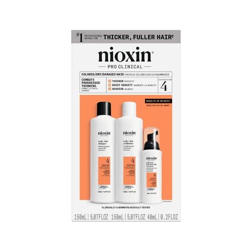 Kit Nioxin Sistema 4 Para Cabello Tratado Con Color Y Debilitamiento Avanzado- 350 ml