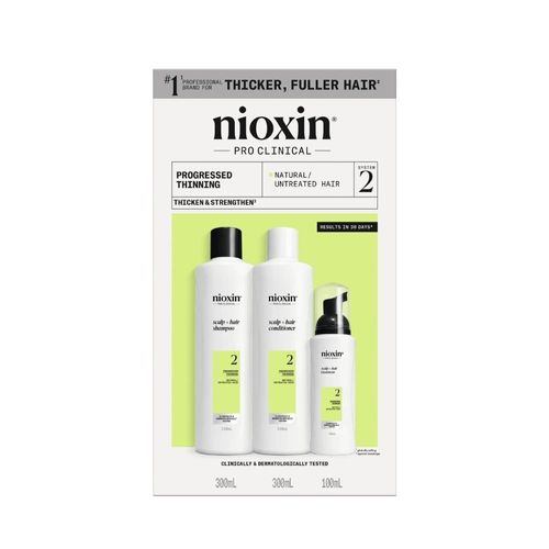 Kit Nioxin Sistema 2 Para Cabello Natural Con Debilitamiento Avanzado - 700 ml