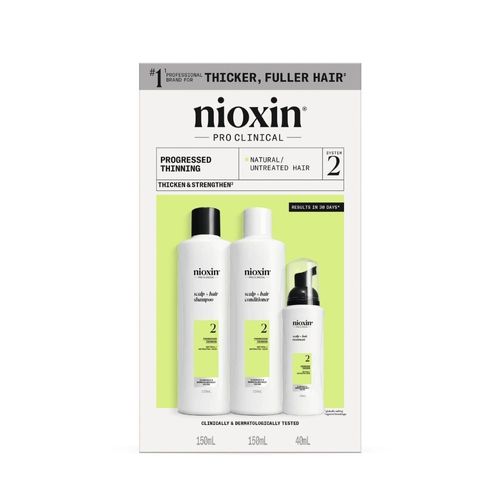 Kit Nioxin Sistema 2 Para Cabello Natural Con Debilitamiento Avanzado - 350 ml