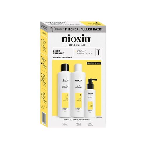 Kit Nioxin Sistema 1 Para Cabello Natural Con Debilitamiento Ligero - 700 ml