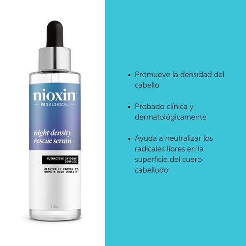 Tratamiento Nioxin Densificador Night Density Rescue 70 Ml