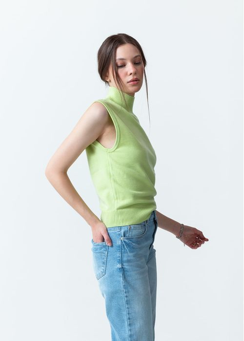 Camisa tejida de cuello alto