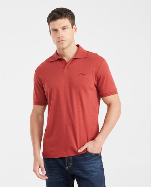 Camiseta Polo Slim Fit en Jersey Semi Pesado para Hombre