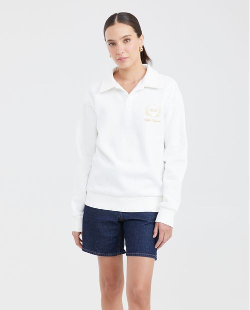 Buzo Tipo Polo para Mujer