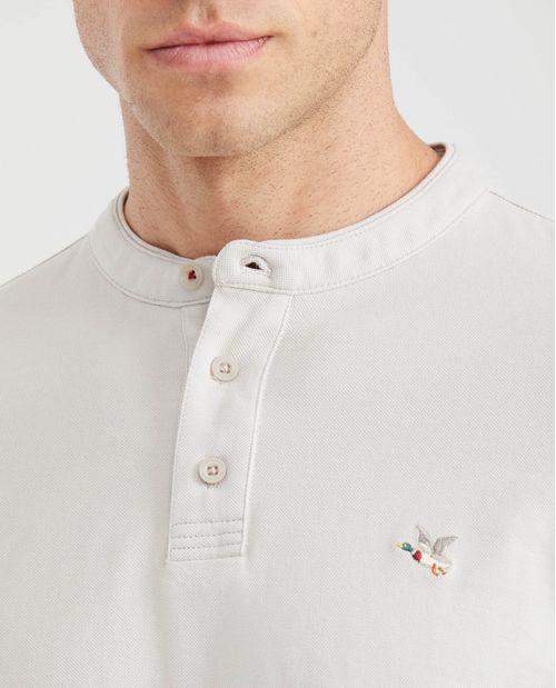 Camiseta Polo Slim Fit Cuello Nerú para Hombre