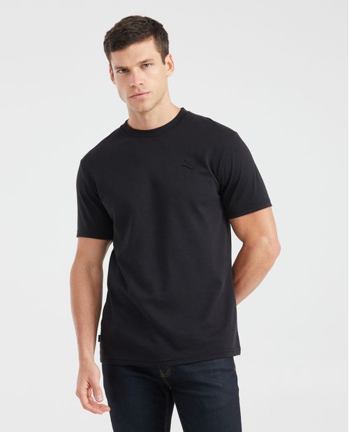 Camiseta Slim Fit Cuello Redondo en Algodón con Acabado Dry - Soft para Hombre
