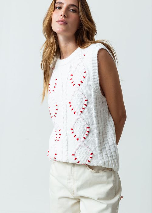 Camisa tejida manga sisa