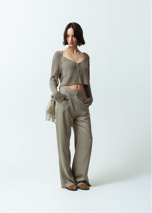 Pantalón de tela fluida