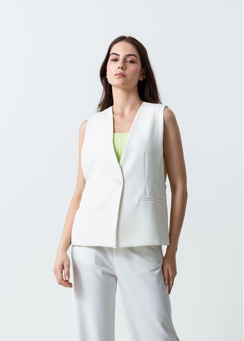 Camisa amplia tipo chaleco