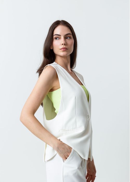 Camisa amplia tipo chaleco