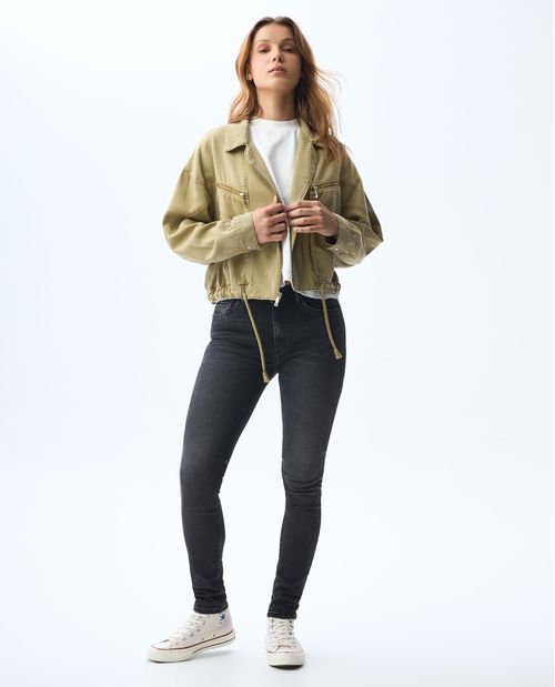 Chaqueta Biker de tacto suave para mujer