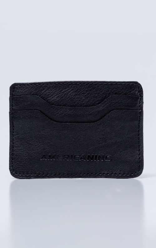 Tarjetero en 100% cuero para hombre