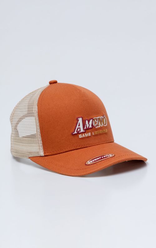 Gorra Trucker con aplique bordado para hombre