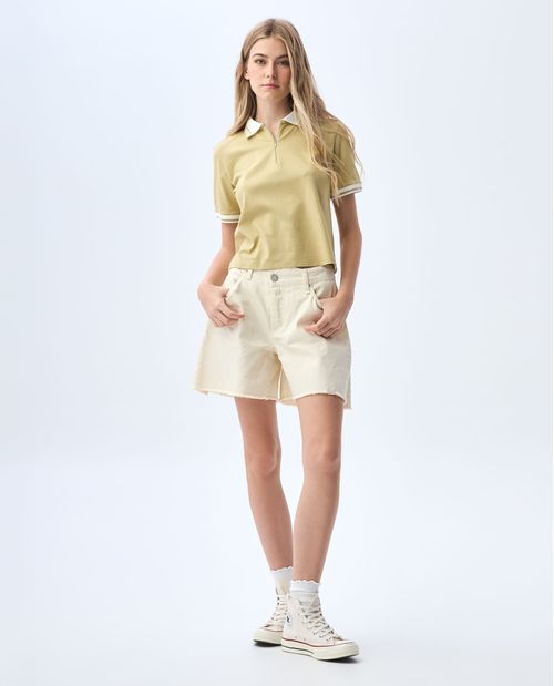 Camiseta tipo polo para mujer