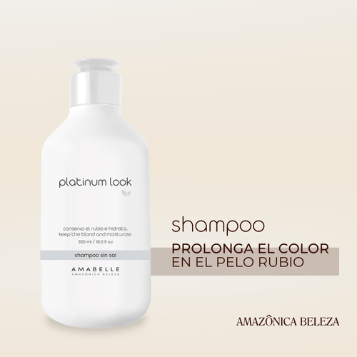 Shampoo Platinum Look - REPARA Y MATIZA EL PELO RUBIO/ 300 ML