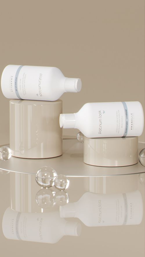 Shampoo y Acondicionador Platinum Look - REPARA Y MATIZA EL PELO RUBIO/ 300 ML